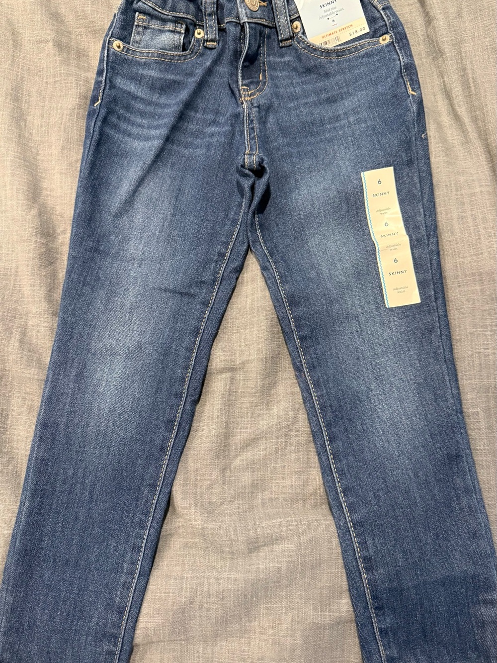 Cat & Jack Girls' Skinny Jeans - Blue Denim